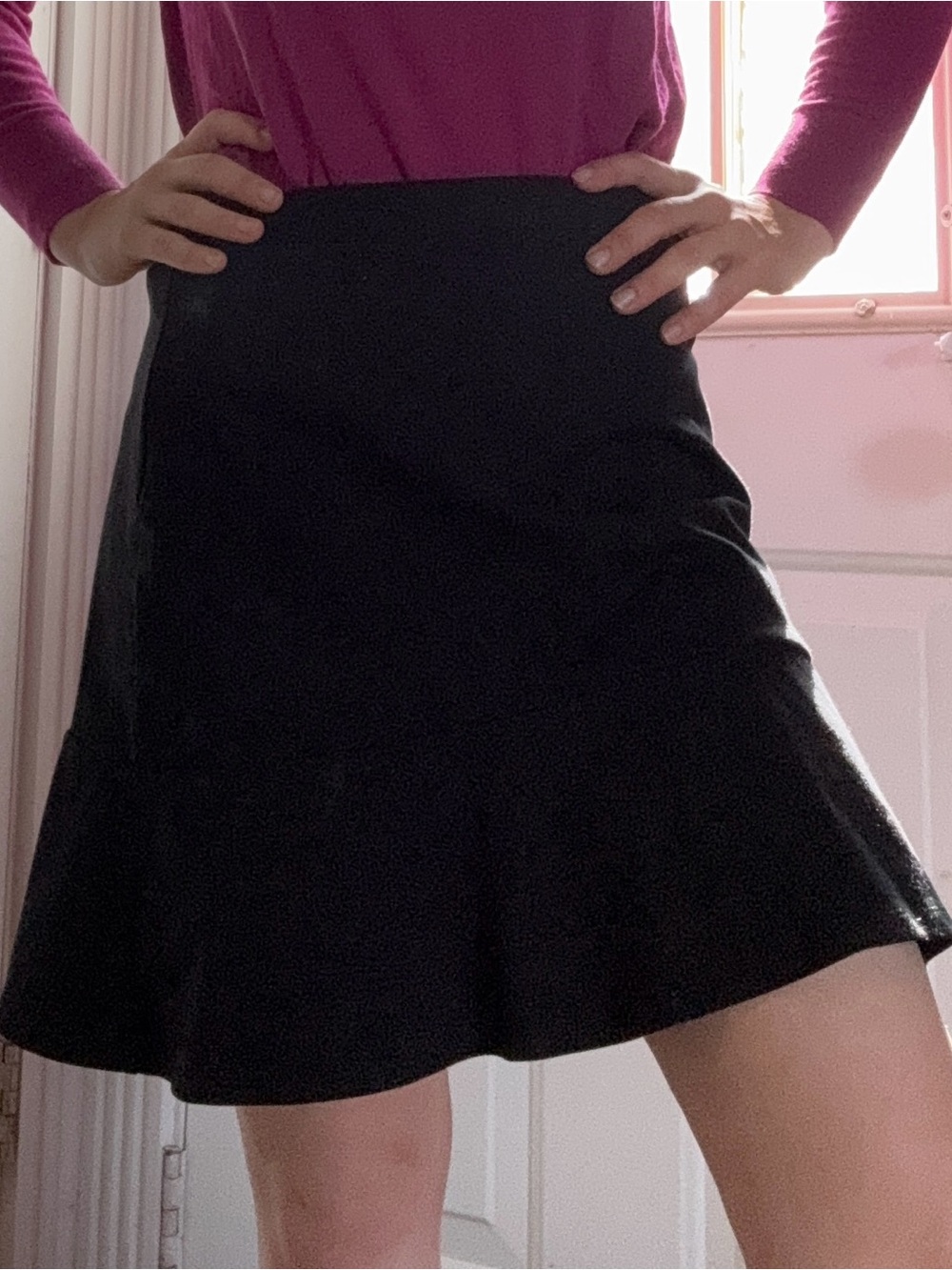 Black A-Line Skirt - Women's